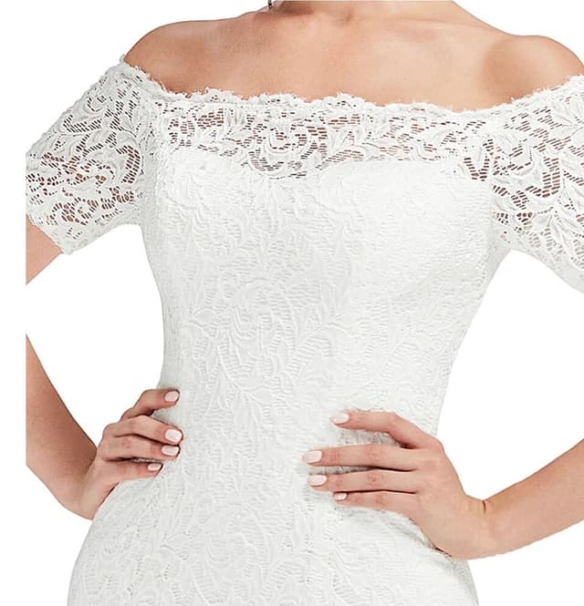 Elegant Evening Dresses Long Off Shoulders Short Sleeve Mermaid Floor Length Gown Ever Pretty of Simple Prom Women Dress