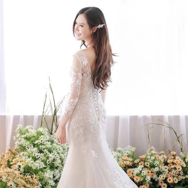 New Summer light luxury mermaid wedding dress women's banquet evening dress