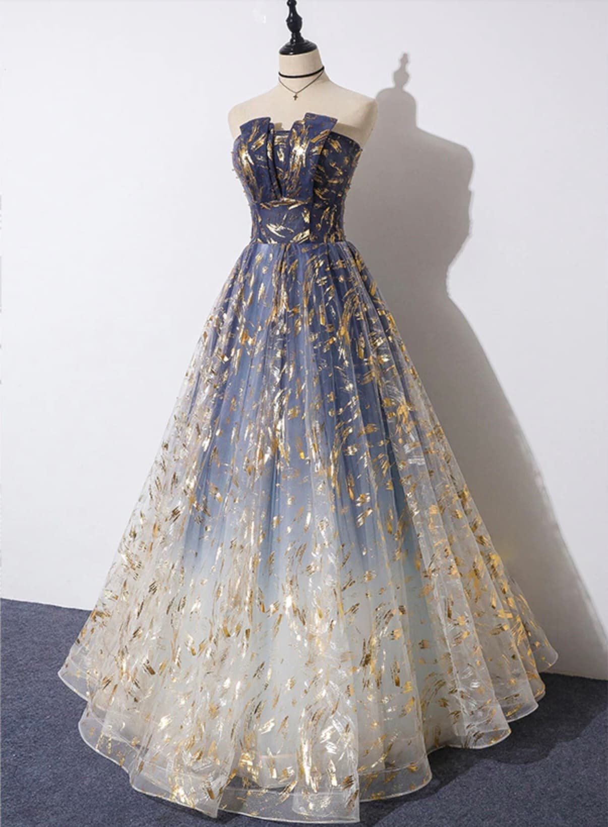 Formal Evening Dress Sexy Strapless A-line Party Prom Dresses Evening Dresses