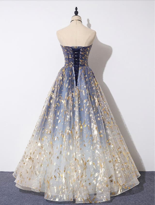 Formal Evening Dress Sexy Strapless A-line Party Prom Dresses Evening Dresses