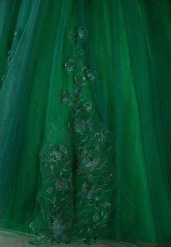 Green Quinceanera Dress Emerald Party Prom Off The Shoulder Ball Gown Wedding Dress