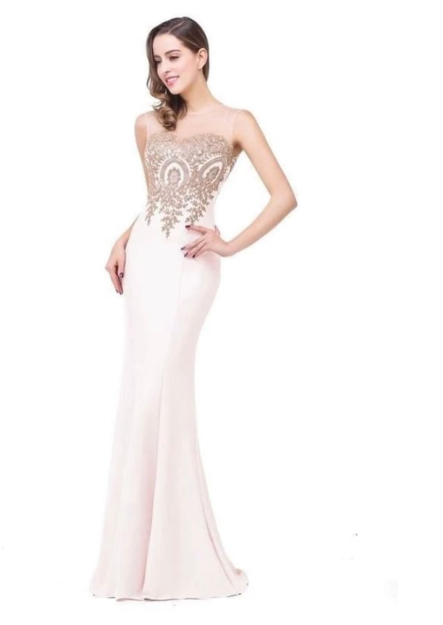 Hot Sale Ivory Mermaid Wedding Dress Illusion Neck Applique Sleeveless Mariage Bridal Gown