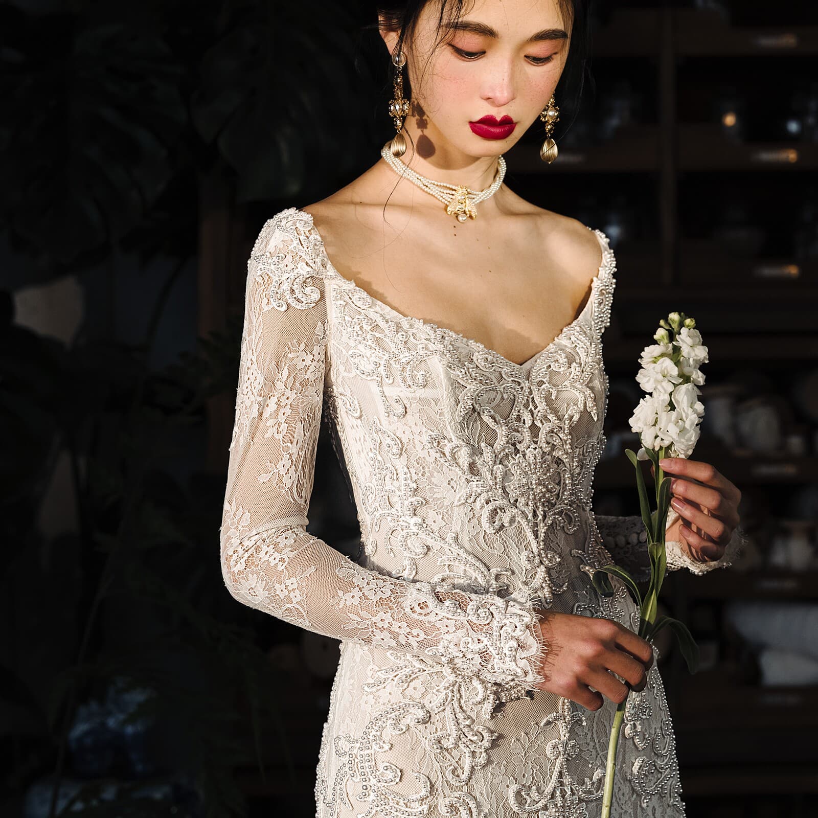 Wedtire Original Design Style No A Hundred Thousand Lights Lace Mermaid Style Wedding Gown